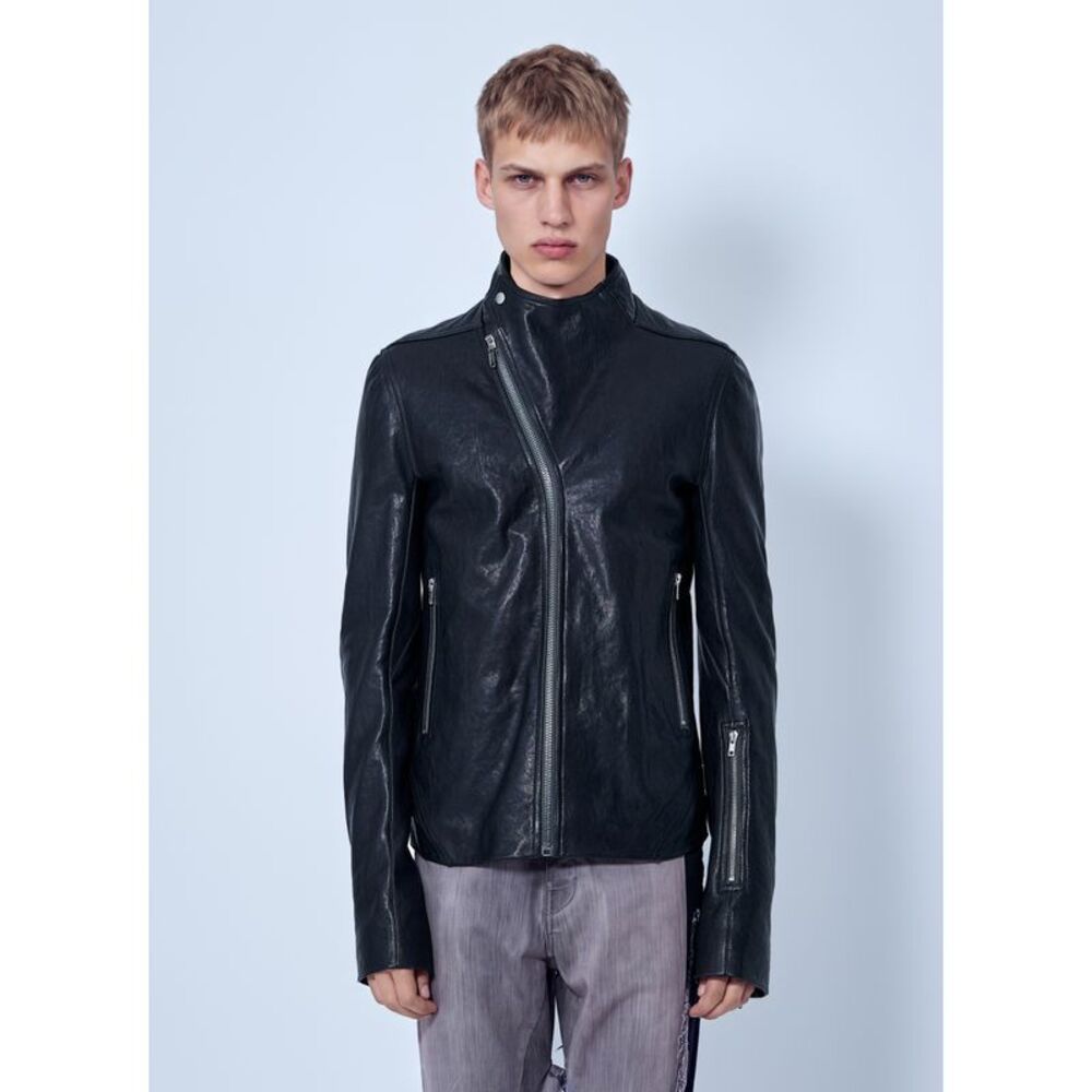 Rick Owens Men Leather Release Jacket